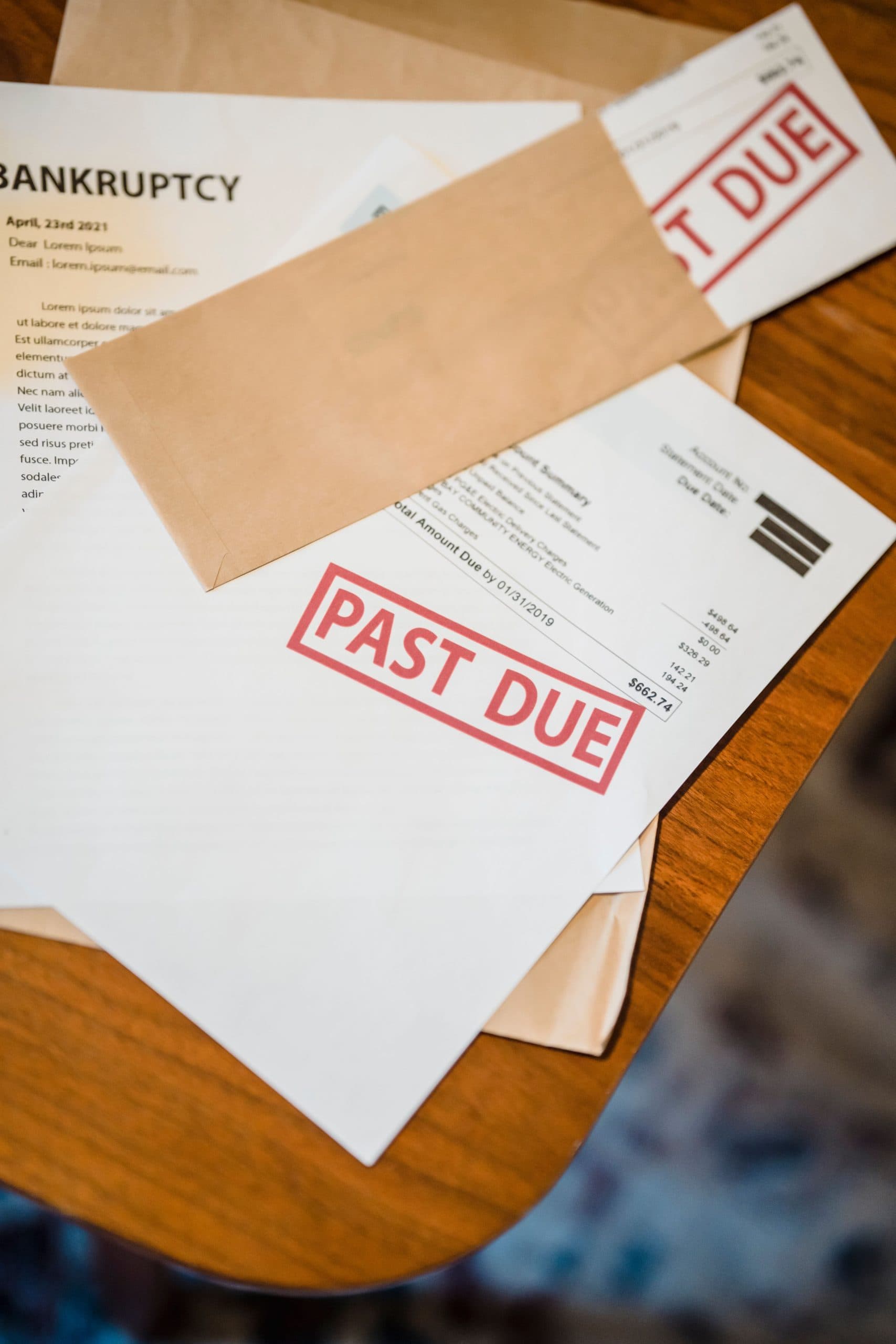 Close-up of a declined payment card transaction